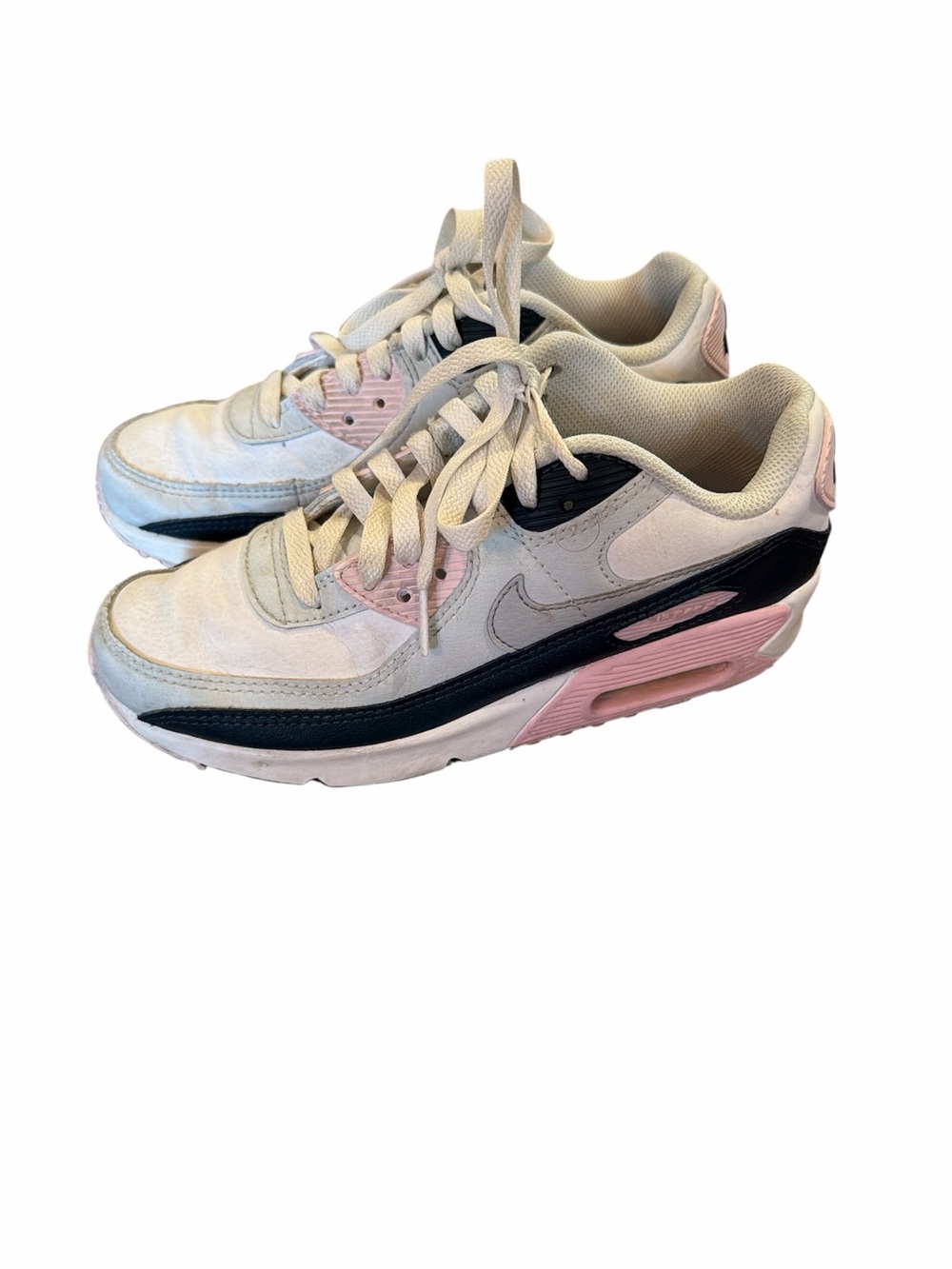 Girls Nike Air Max Style White, Black & Pink Sneakers Size 4